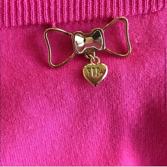 NWOT VDP vintage Pink cardigan sweater - Picture 5 of 9